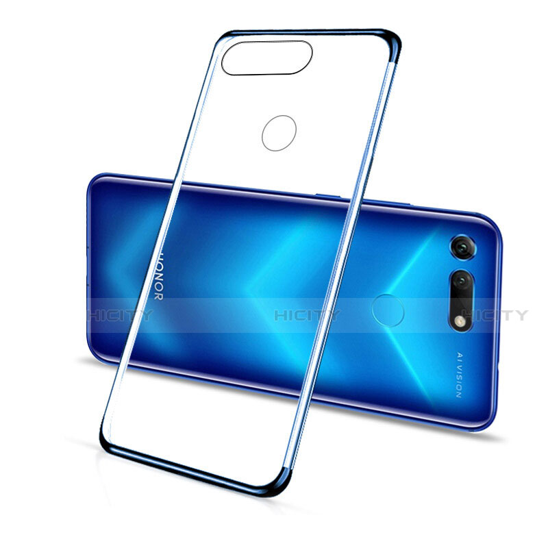 Coque Ultra Fine TPU Souple Housse Etui Transparente C01 pour Huawei Honor V20 Bleu Plus