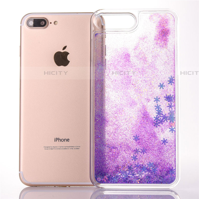 Coque Ultra Fine TPU Souple Housse Etui Transparente Fleurs T01 pour Apple iPhone 7 Plus Plus