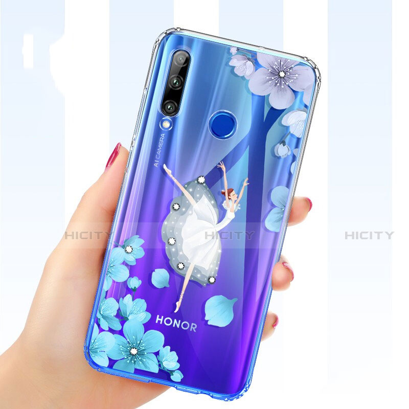 Coque Ultra Fine TPU Souple Housse Etui Transparente Fleurs T03 pour Huawei P Smart+ Plus (2019) Plus