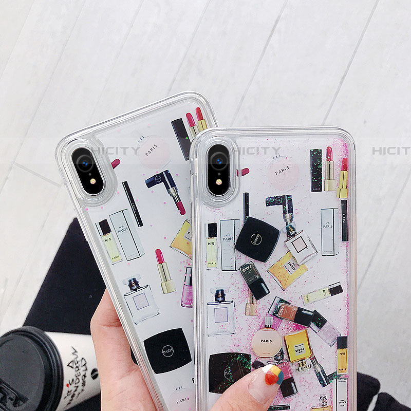 Coque Ultra Fine TPU Souple Housse Etui Transparente Fleurs T09 pour Apple iPhone XR Plus