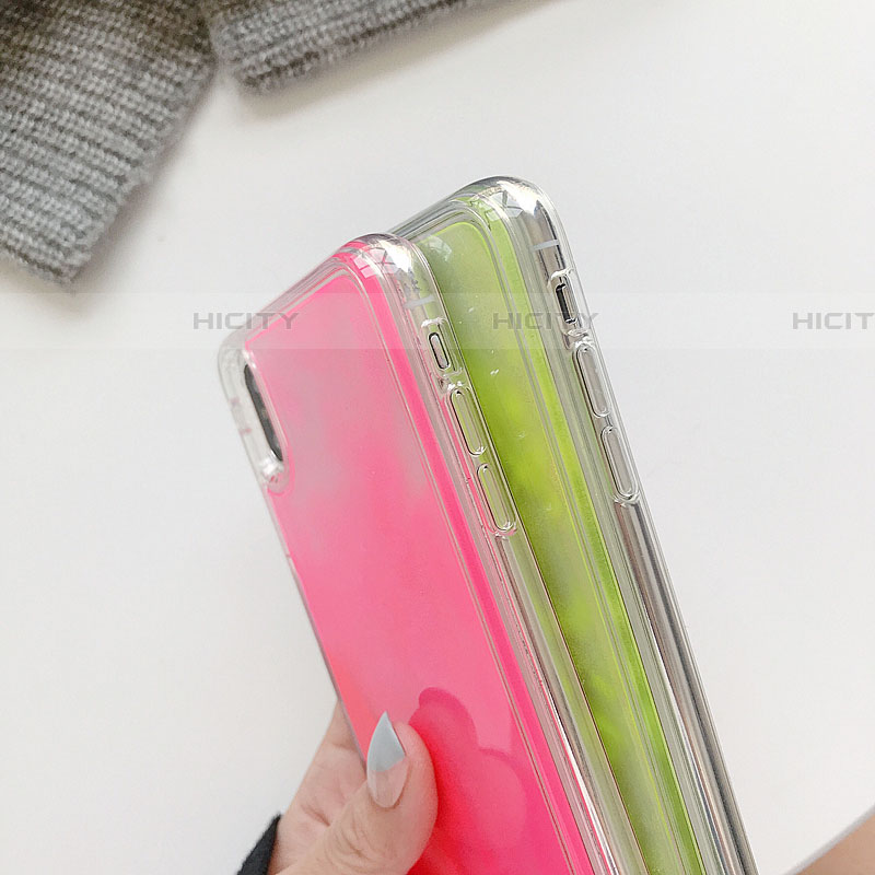 Coque Ultra Fine TPU Souple Housse Etui Transparente Fleurs T10 pour Apple iPhone XR Plus