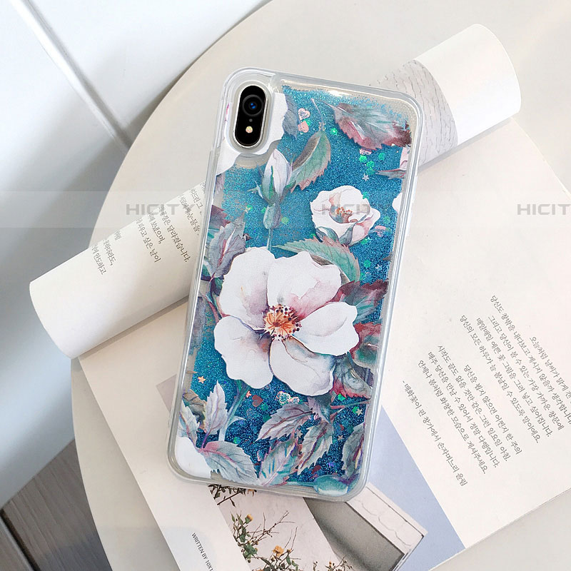 Coque Ultra Fine TPU Souple Housse Etui Transparente Fleurs T18 pour Apple iPhone XR Plus