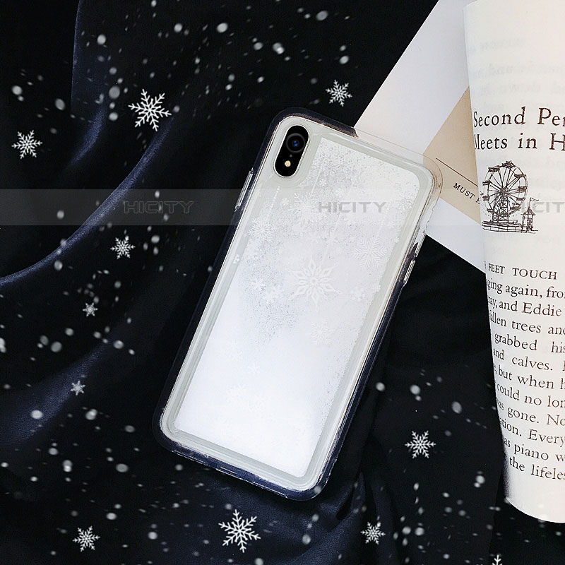 Coque Ultra Fine TPU Souple Housse Etui Transparente Fleurs T23 pour Apple iPhone XR Blanc Plus