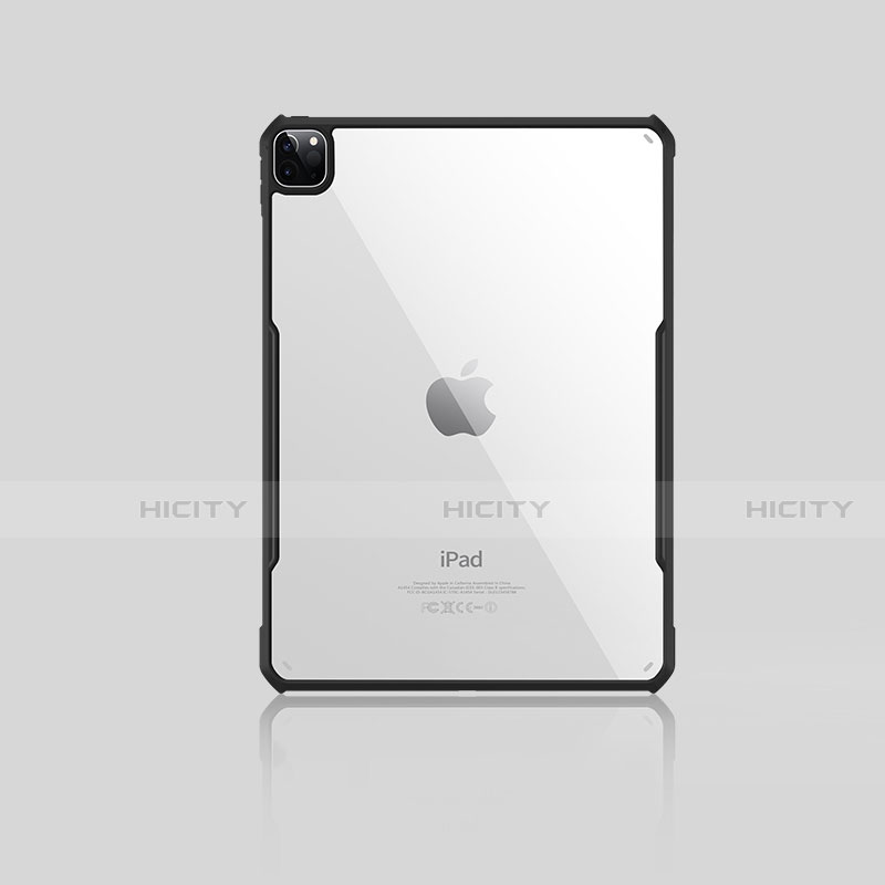 Coque Ultra Fine TPU Souple Housse Etui Transparente H01 pour Apple iPad Pro 12.9 (2020) Noir Plus