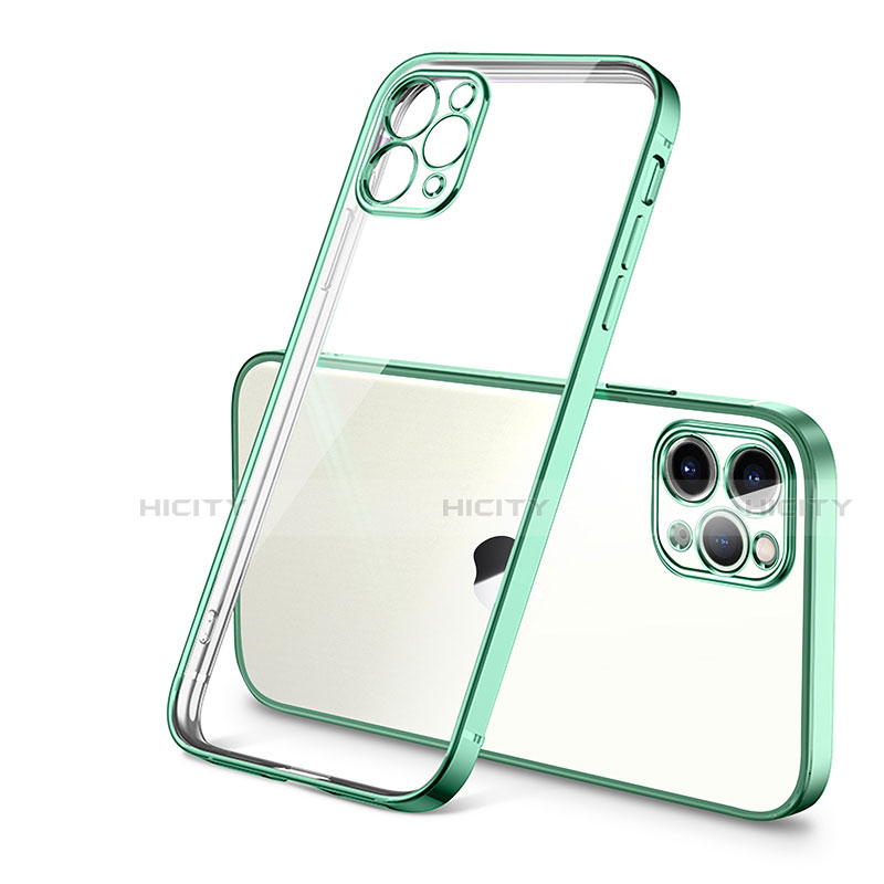 Coque Ultra Fine TPU Souple Housse Etui Transparente H01 pour Apple iPhone 12 Pro Vert Plus