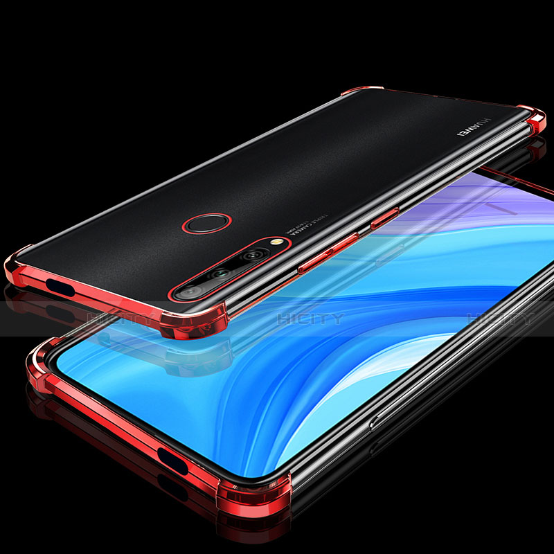 Coque Ultra Fine TPU Souple Housse Etui Transparente H01 pour Huawei Enjoy 10 Plus Rouge Plus
