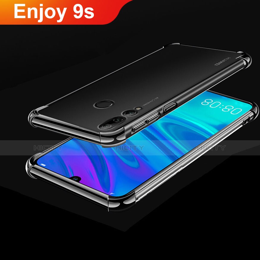 Coque Ultra Fine TPU Souple Housse Etui Transparente H01 pour Huawei Enjoy 9s Noir Plus
