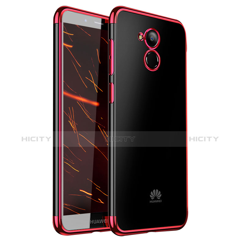 Coque Ultra Fine TPU Souple Housse Etui Transparente H01 pour Huawei Honor 6C Rouge Plus