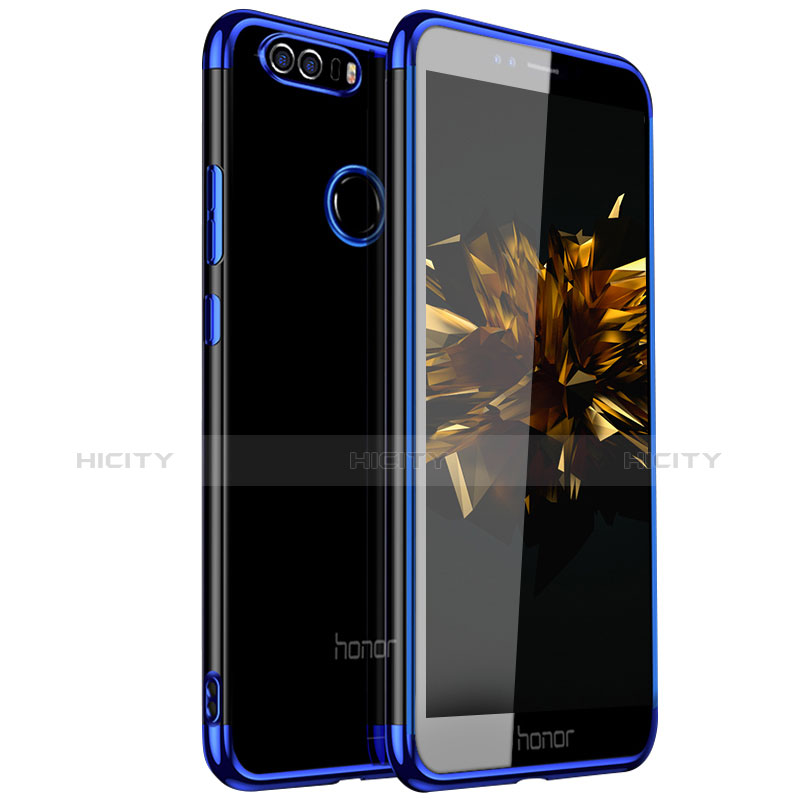 Coque Ultra Fine TPU Souple Housse Etui Transparente H01 pour Huawei Honor 8 Bleu Plus