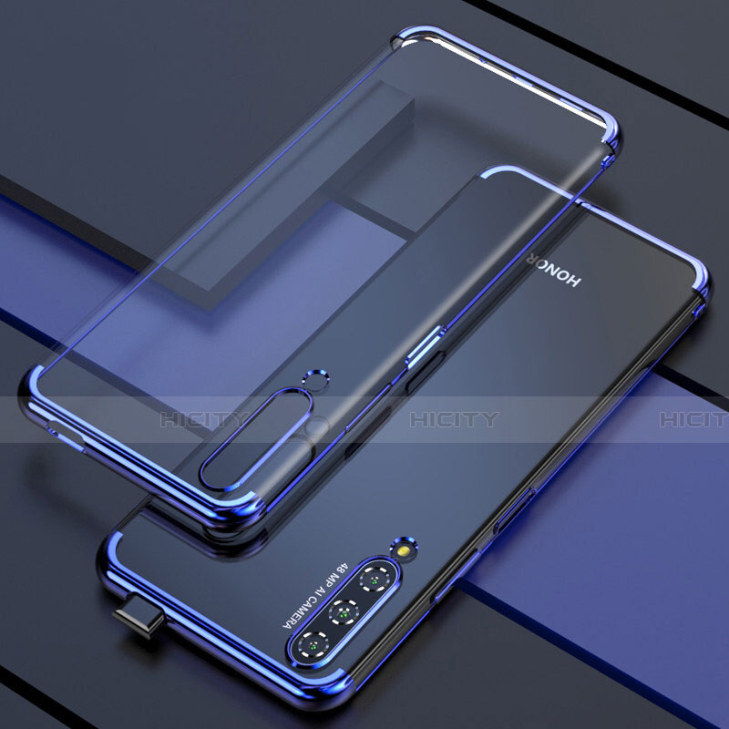 Coque Ultra Fine TPU Souple Housse Etui Transparente H01 pour Huawei Honor 9X Pro Bleu Plus