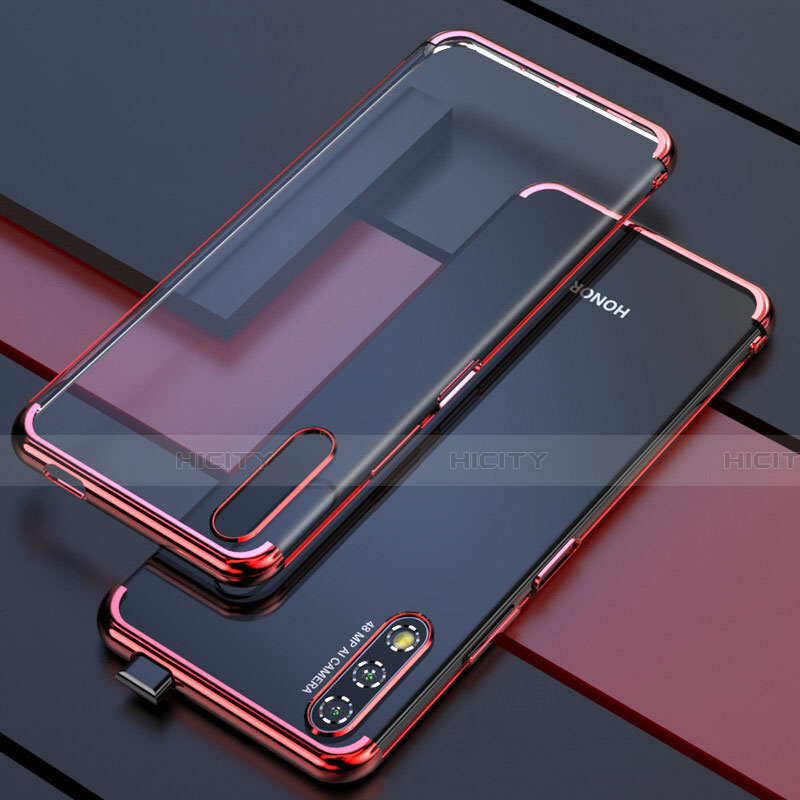 Coque Ultra Fine TPU Souple Housse Etui Transparente H01 pour Huawei Honor 9X Rouge Plus