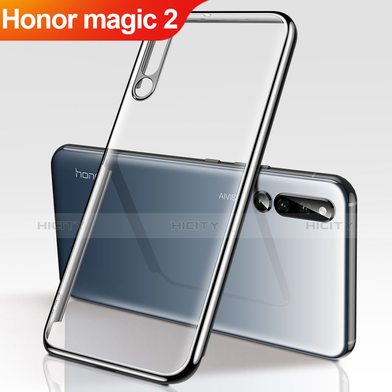 Coque Ultra Fine TPU Souple Housse Etui Transparente H01 pour Huawei Honor Magic 2 Noir Plus