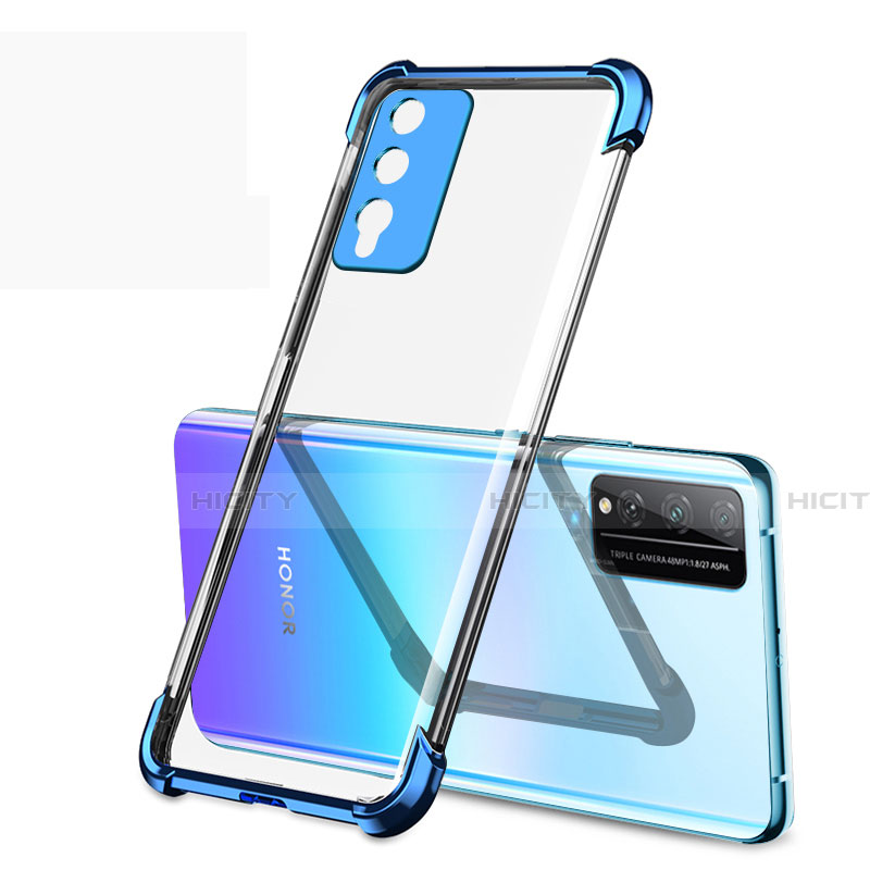 Coque Ultra Fine TPU Souple Housse Etui Transparente H01 pour Huawei Honor Play4T Pro Bleu Plus