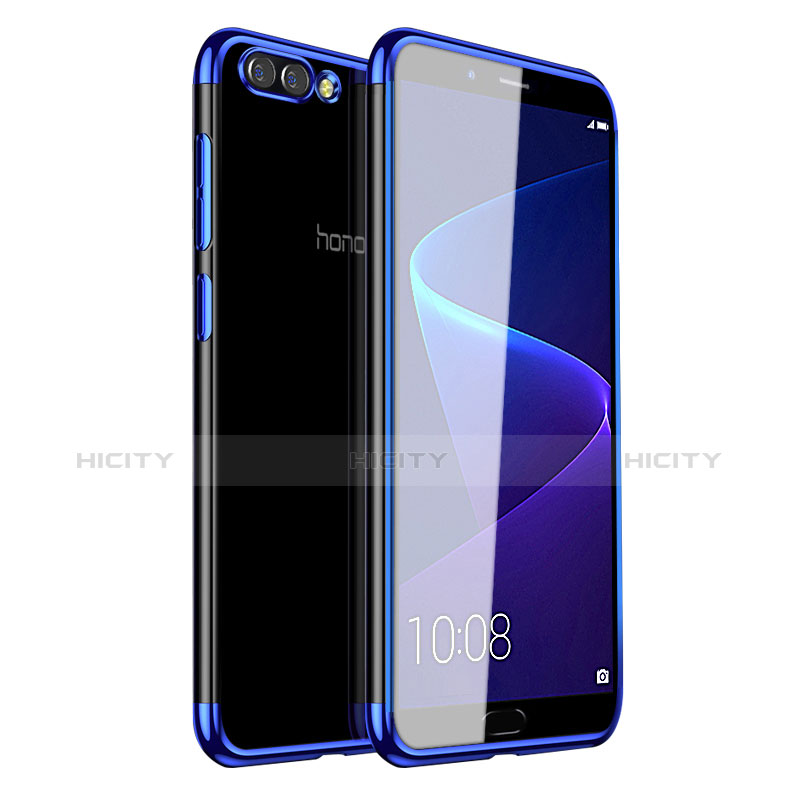 Coque Ultra Fine TPU Souple Housse Etui Transparente H01 pour Huawei Honor V10 Bleu Plus