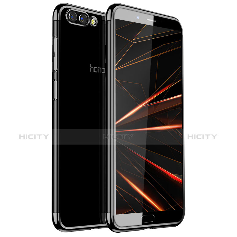 Coque Ultra Fine TPU Souple Housse Etui Transparente H01 pour Huawei Honor View 10 Noir Plus