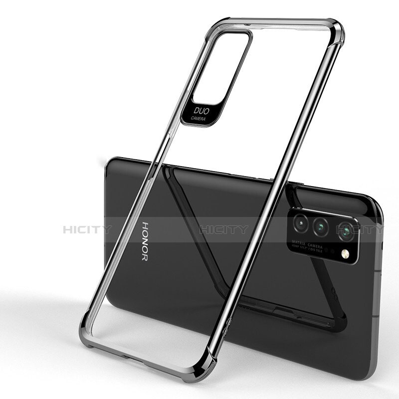 Coque Ultra Fine TPU Souple Housse Etui Transparente H01 pour Huawei Honor View 30 5G Noir Plus