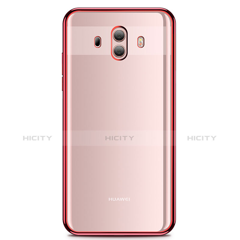 Coque Ultra Fine TPU Souple Housse Etui Transparente H01 pour Huawei Mate 10 Rouge Plus