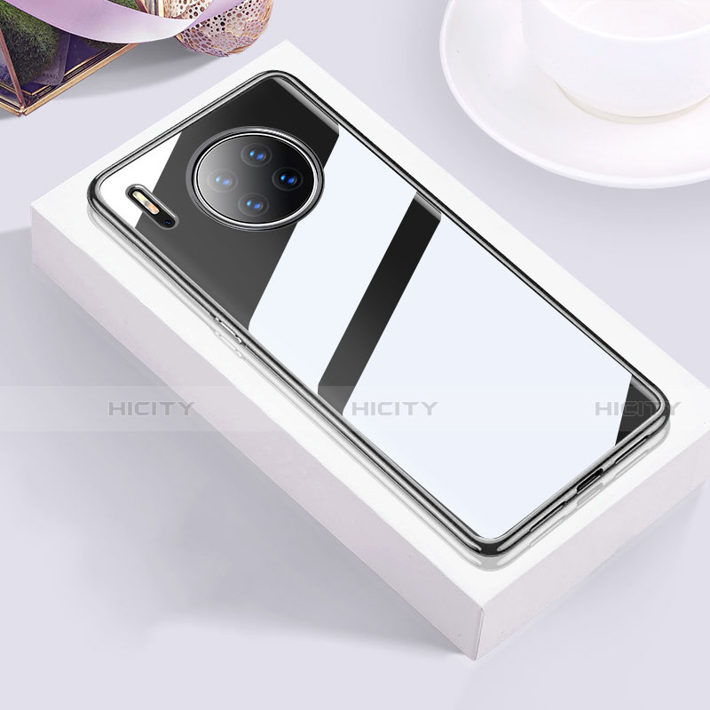 Coque Ultra Fine TPU Souple Housse Etui Transparente H01 pour Huawei Mate 30 5G Noir Plus