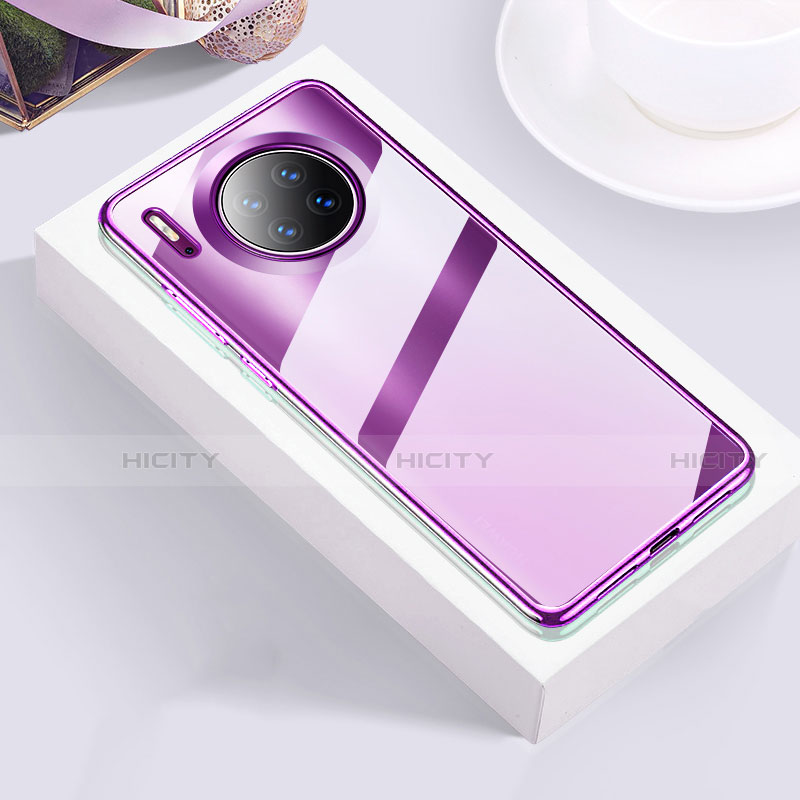Coque Ultra Fine TPU Souple Housse Etui Transparente H01 pour Huawei Mate 30 Pro Violet Plus