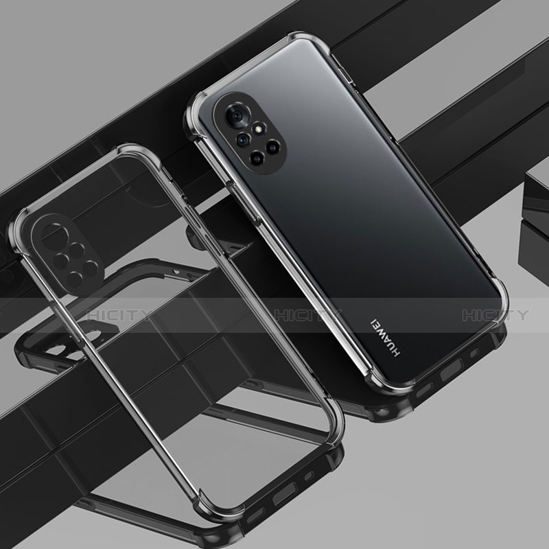 Coque Ultra Fine TPU Souple Housse Etui Transparente H01 pour Huawei Nova 8 Pro 5G Noir Plus