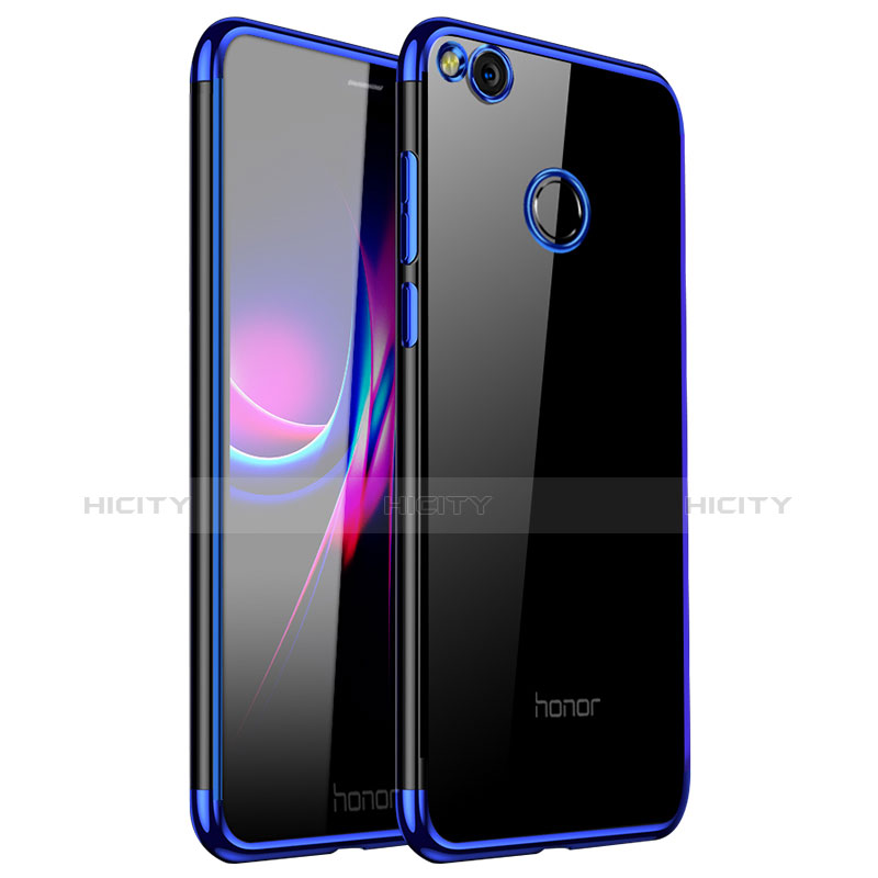 Coque Ultra Fine TPU Souple Housse Etui Transparente H01 pour Huawei P9 Lite (2017) Bleu Plus