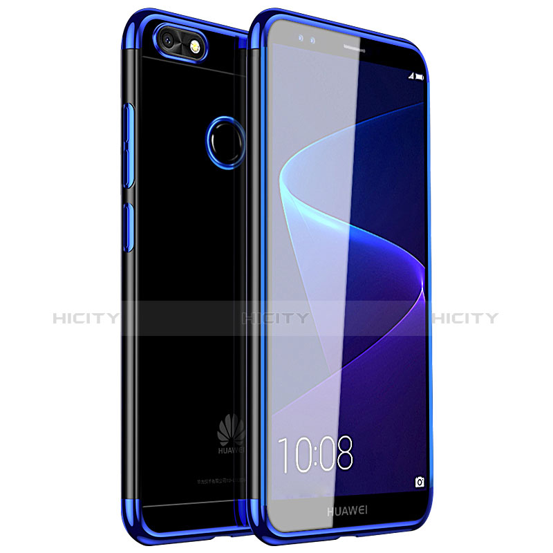 Coque Ultra Fine TPU Souple Housse Etui Transparente H01 pour Huawei P9 Lite Mini Bleu Plus