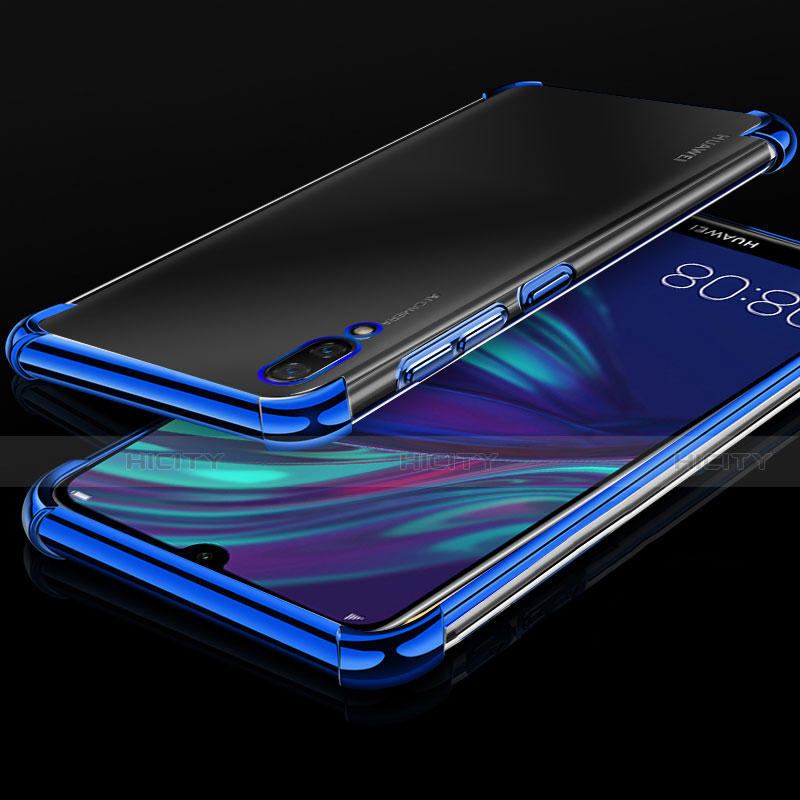Coque Ultra Fine TPU Souple Housse Etui Transparente H01 pour Huawei Y7 (2019) Bleu Plus