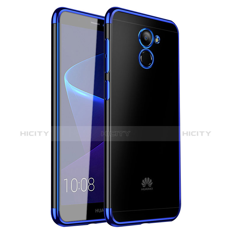 Coque Ultra Fine TPU Souple Housse Etui Transparente H01 pour Huawei Y7 Prime Bleu Plus