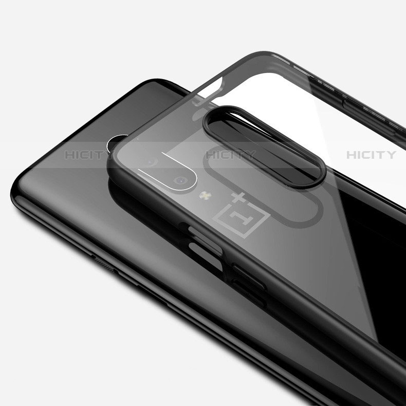 Coque Ultra Fine TPU Souple Housse Etui Transparente H01 pour OnePlus 7 Pro Noir Plus