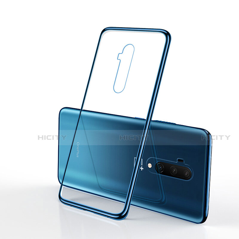 Coque Ultra Fine TPU Souple Housse Etui Transparente H01 pour OnePlus 7T Pro 5G Bleu Plus