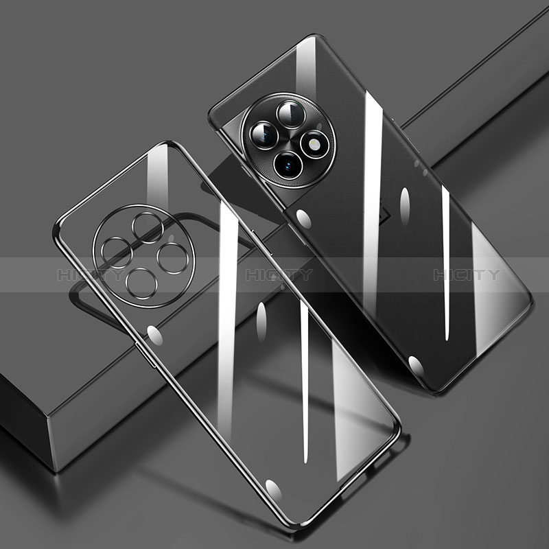 Coque Ultra Fine TPU Souple Housse Etui Transparente H01 pour OnePlus Ace 2 Pro 5G Noir Plus