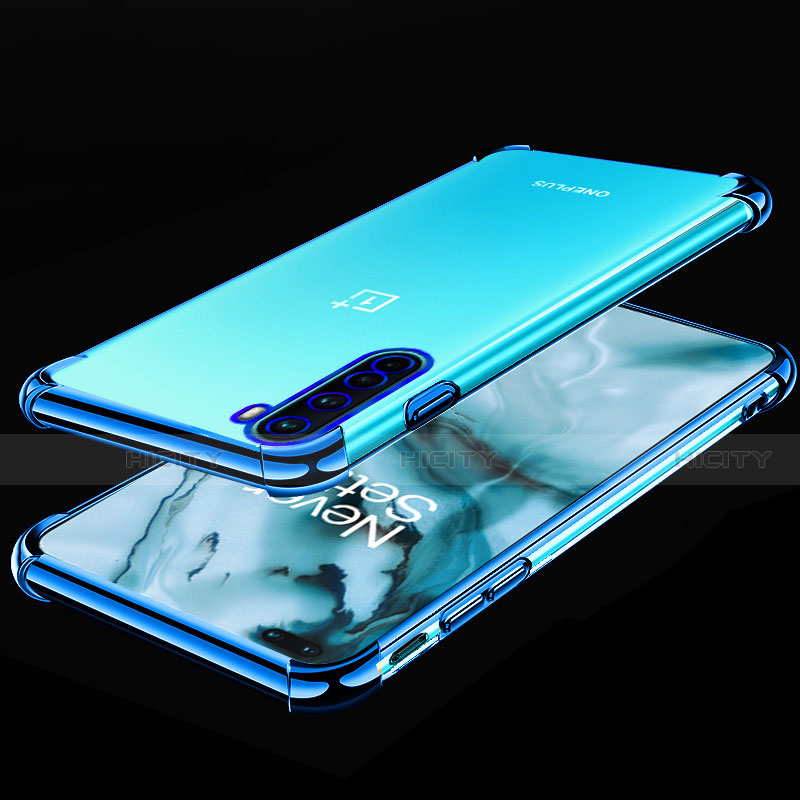 Coque Ultra Fine TPU Souple Housse Etui Transparente H01 pour OnePlus Nord Bleu Plus