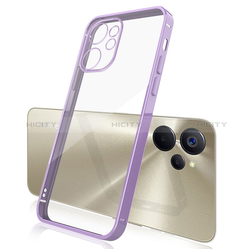 Coque Ultra Fine TPU Souple Housse Etui Transparente H01 pour Realme 10 5G Violet Plus