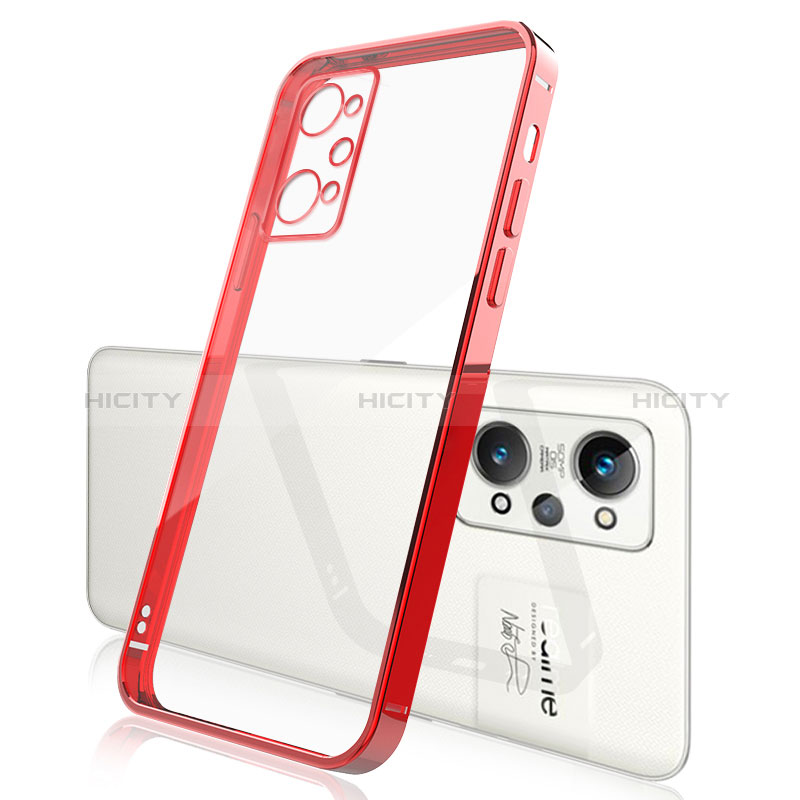 Coque Ultra Fine TPU Souple Housse Etui Transparente H01 pour Realme GT Neo 3T 5G Rouge Plus