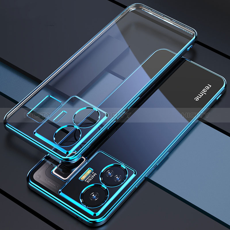 Coque Ultra Fine TPU Souple Housse Etui Transparente H01 pour Realme GT Neo5 5G Bleu Plus