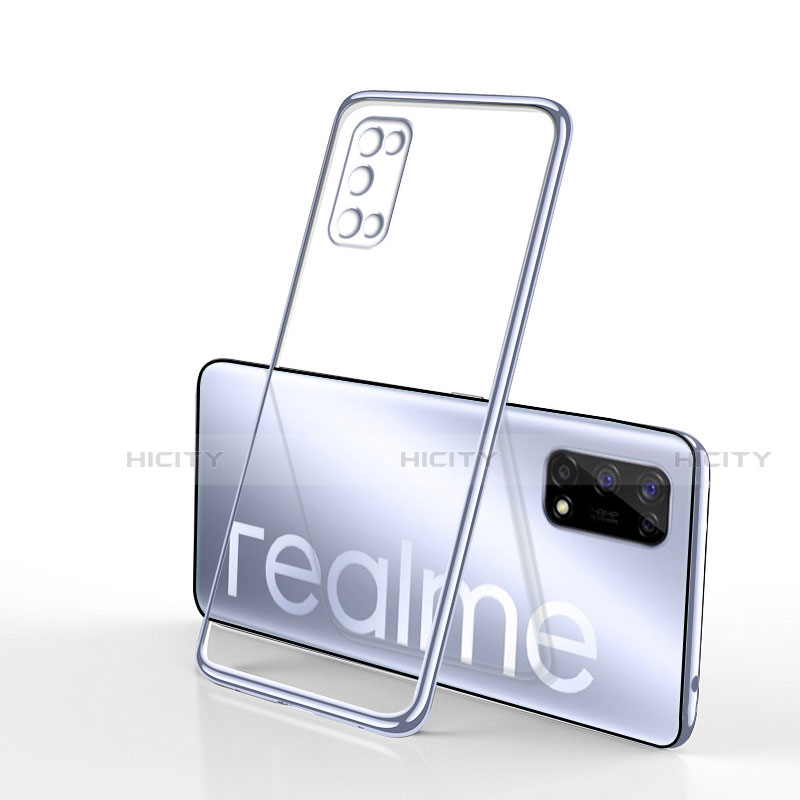 Coque Ultra Fine TPU Souple Housse Etui Transparente H01 pour Realme V5 5G Argent Plus