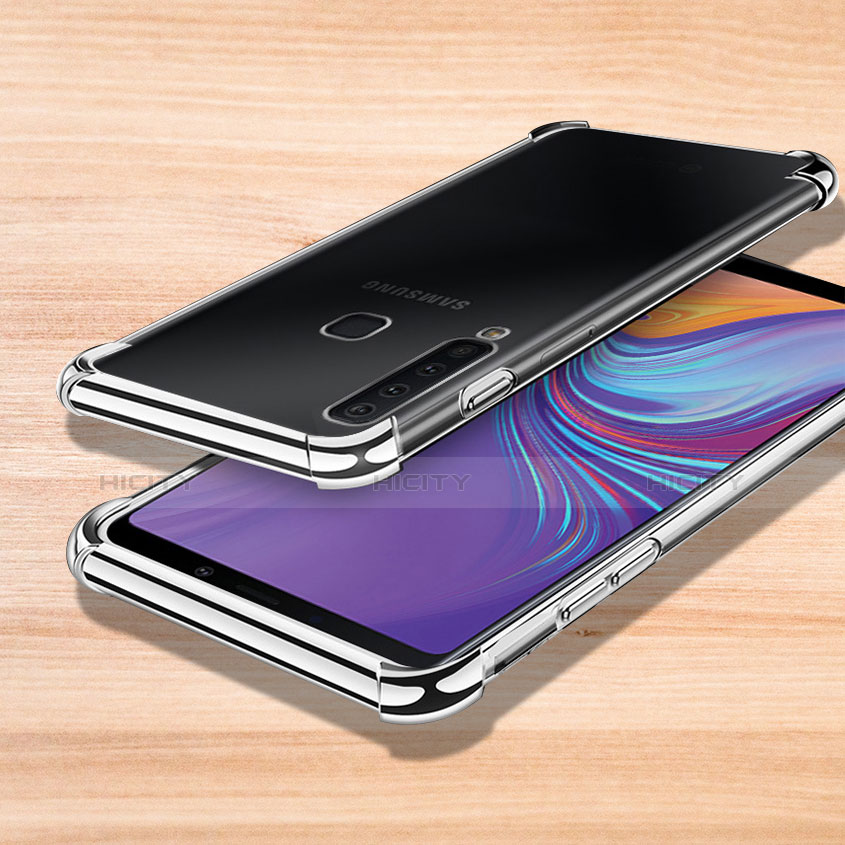 Coque Ultra Fine TPU Souple Housse Etui Transparente H01 pour Samsung Galaxy A9s Argent Plus