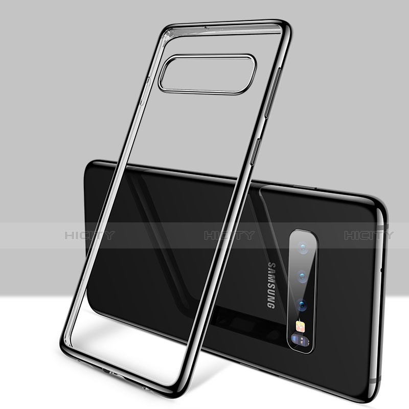 Coque Ultra Fine TPU Souple Housse Etui Transparente H01 pour Samsung Galaxy S10 5G Noir Plus