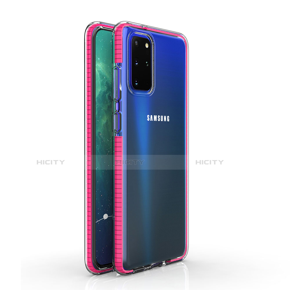 Coque Ultra Fine TPU Souple Housse Etui Transparente H01 pour Samsung Galaxy S20 Plus 5G Rose Rouge Plus