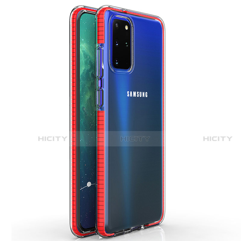 Coque Ultra Fine TPU Souple Housse Etui Transparente H01 pour Samsung Galaxy S20 Plus Rouge Plus