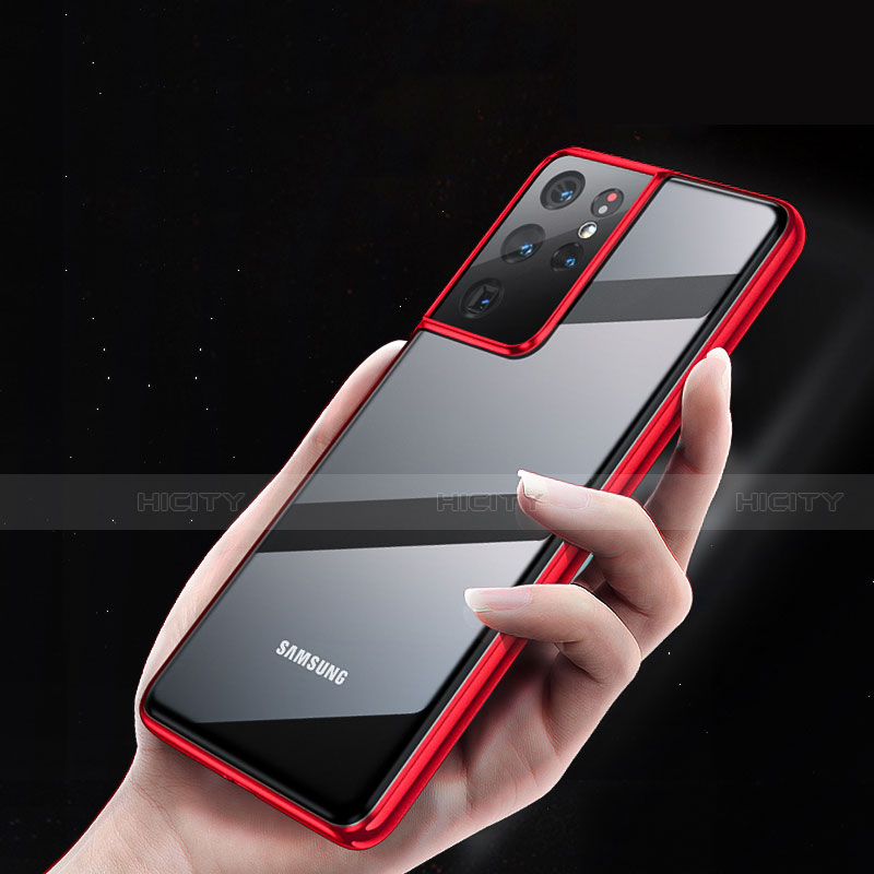 Coque Ultra Fine TPU Souple Housse Etui Transparente H01 pour Samsung Galaxy S21 Ultra 5G Plus