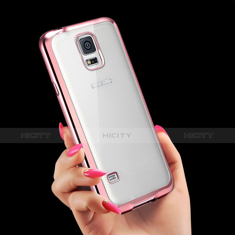 Coque Ultra Fine TPU Souple Housse Etui Transparente H01 pour Samsung Galaxy S5 G900F G903F Plus