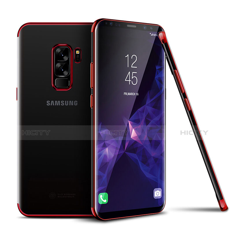 Coque Ultra Fine TPU Souple Housse Etui Transparente H01 pour Samsung Galaxy S9 Plus Rouge Plus