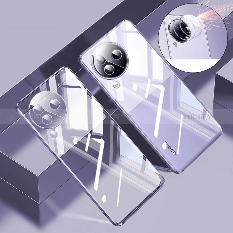 Coque Ultra Fine TPU Souple Housse Etui Transparente H01 pour Xiaomi Civi 3 5G Violet Plus