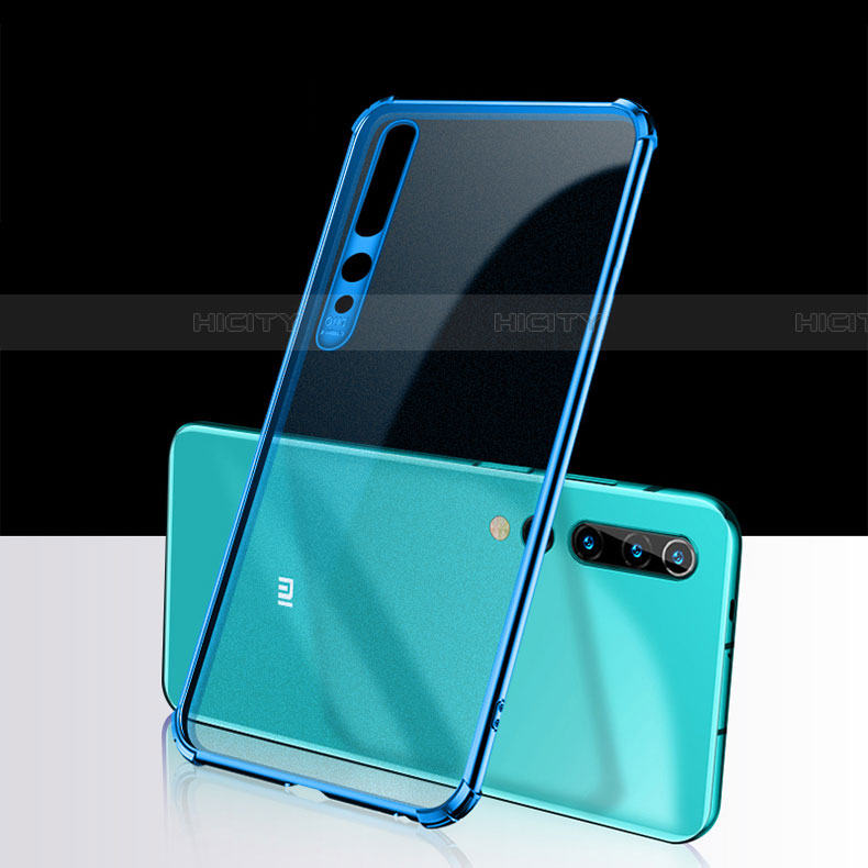 Coque Ultra Fine TPU Souple Housse Etui Transparente H01 pour Xiaomi Mi 10 Bleu Plus