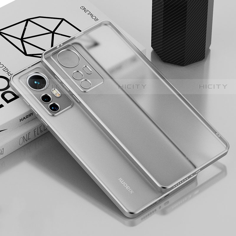 Coque Ultra Fine TPU Souple Housse Etui Transparente H01 pour Xiaomi Mi 12 Pro 5G Argent Plus