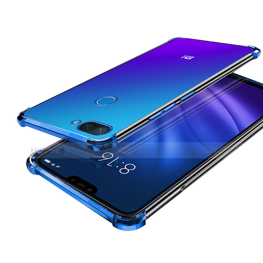 Coque Ultra Fine TPU Souple Housse Etui Transparente H01 pour Xiaomi Mi 8 Lite Bleu Plus