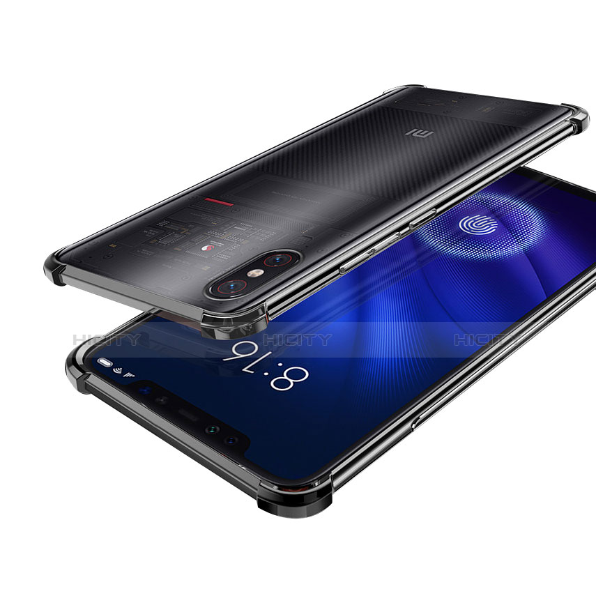 Coque Ultra Fine TPU Souple Housse Etui Transparente H01 pour Xiaomi Mi 8 Screen Fingerprint Edition Noir Plus
