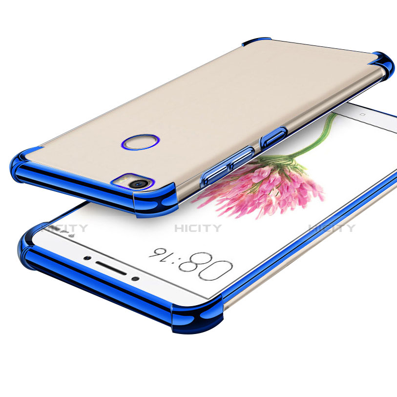 Coque Ultra Fine TPU Souple Housse Etui Transparente H01 pour Xiaomi Mi Max Bleu Plus