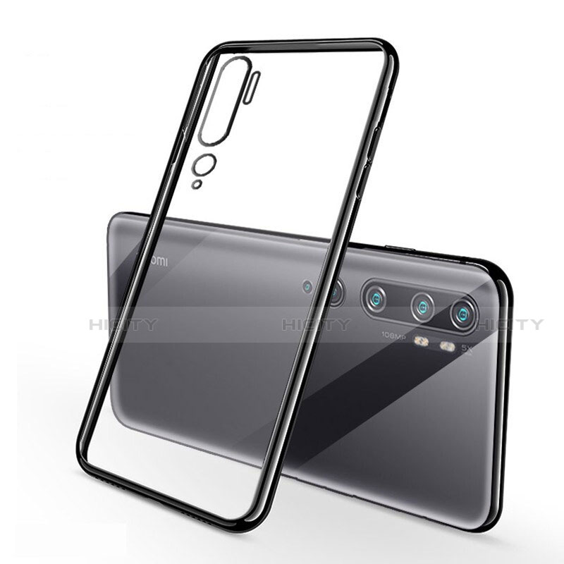 Coque Ultra Fine TPU Souple Housse Etui Transparente H01 pour Xiaomi Mi Note 10 Noir Plus
